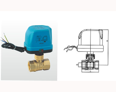 708 Q91F-16T黃銅電動球閥