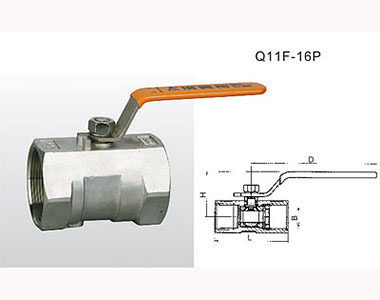 8254 Q11F-16P 不銹鋼球閥