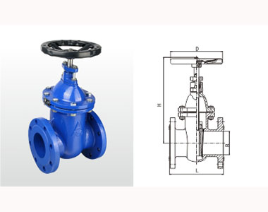 6157_6157B Z45T-16 鐵制法蘭暗桿閘閥